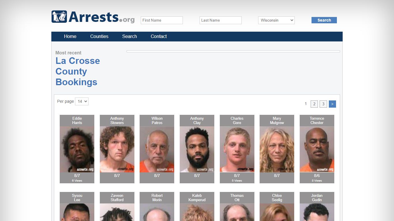 La Crosse County Arrests and Inmate Search